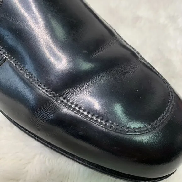 Tod's Men's Black Leather Loafers Size 38 1/2