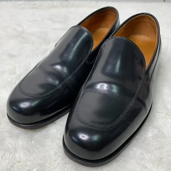 Tod's Men's Black Leather Loafers Size 38 1/2