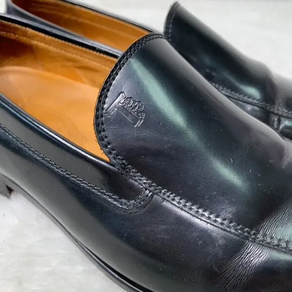 Tod's Men's Black Leather Loafers Size 38 1/2