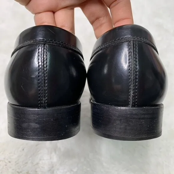 Tod's Men's Black Leather Loafers Size 38 1/2