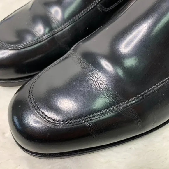 Tod's Men's Black Leather Loafers Size 38 1/2