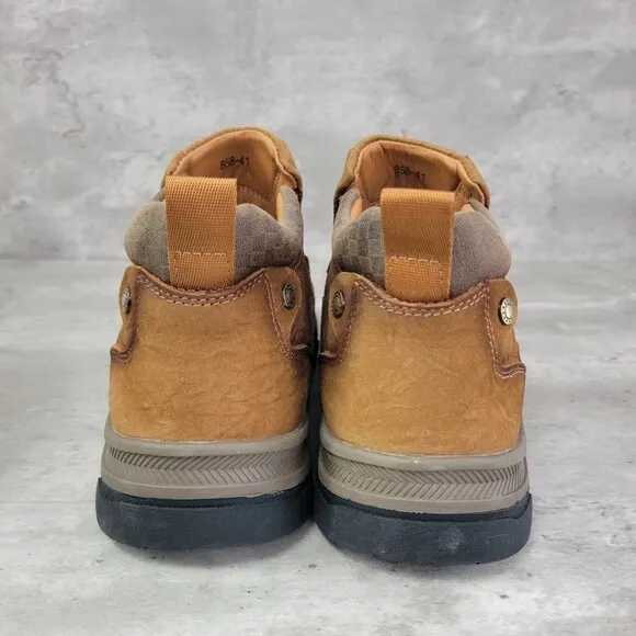 Tokouk Mens Boots Size 41 Hand Stitched Leather Slip On Moccasin Chukka US 8