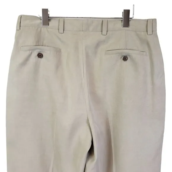 Tommy Bahama Silk &amp; Linen Blend Ankle Pants Size 34