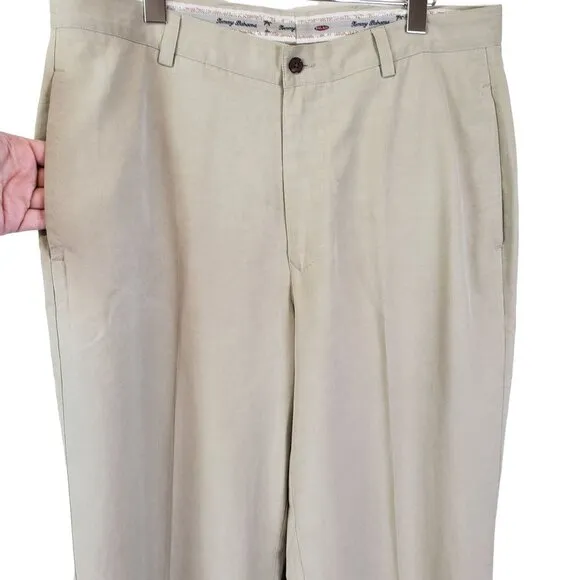 Tommy Bahama Silk &amp; Linen Blend Ankle Pants Size 34
