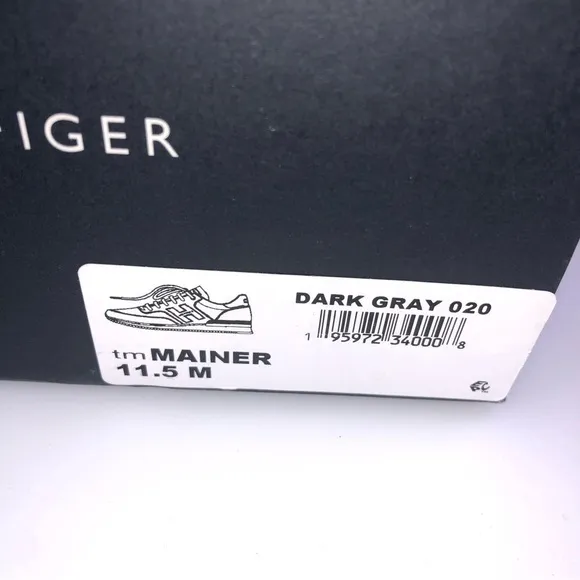 TOMMY Hilfiger Mens Gray Mainer Lace Up Retro Jogger Sneakers  NIB