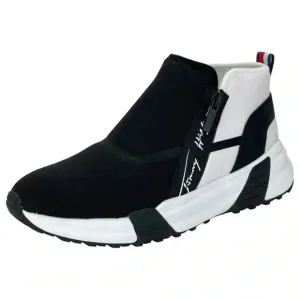 Tommy Hilfiger Morney Black Stretch Womens Fashion Sneakers Size 9M