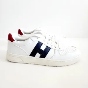 Tommy Hilfiger Veniz Oxford Sneakers White Blue Red w Logo Woman's Size 8.5