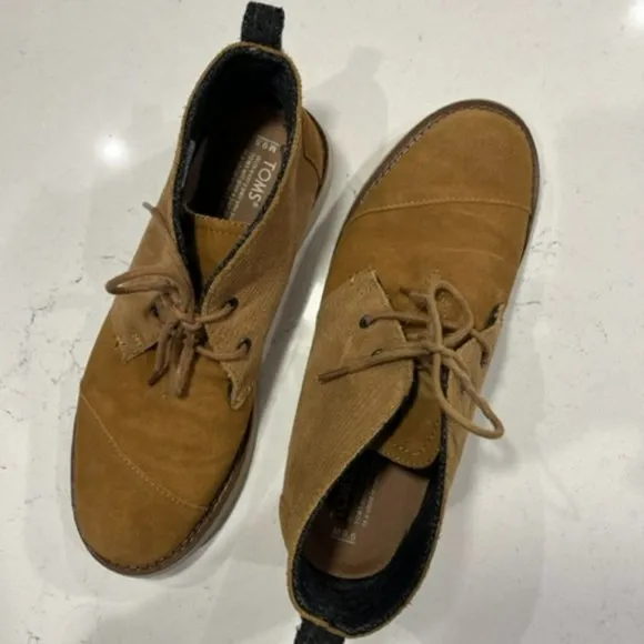 TOMS Mens Mateo Chukka  Boots Chestnut Brown | Size 9.5