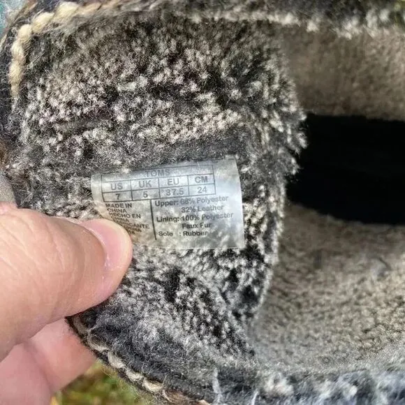 TOMS Nepal Moccasin Suede Knit Boots
