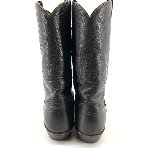 Tony Lama 5010 Black Leather Western Cowboy Boots