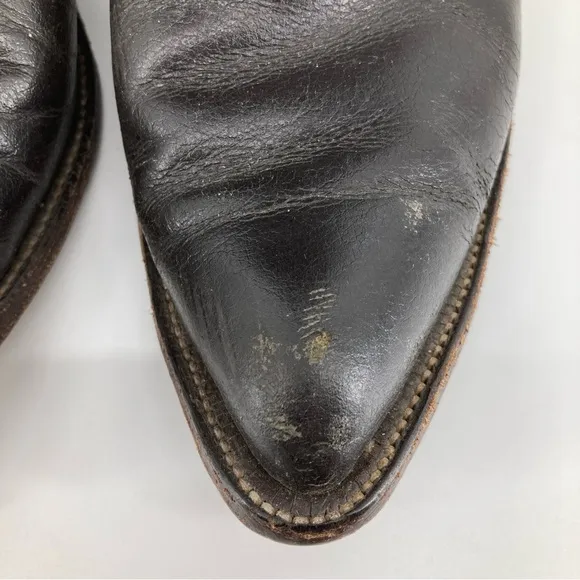 Tony Lama 5010 Black Leather Western Cowboy Boots