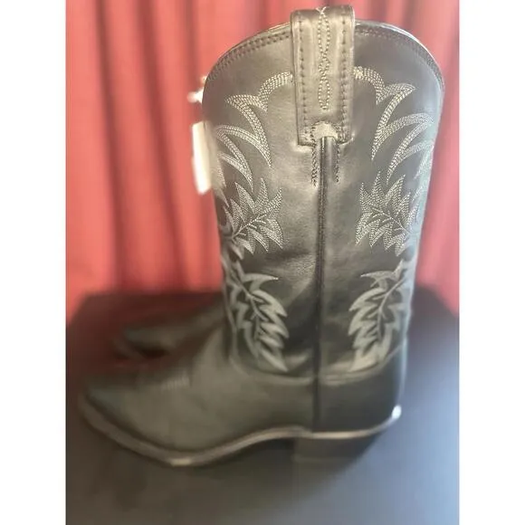 TONY LAMA 7900 MENS 10D SEGAR BLACK 12&quot; MEDIUM ROUND TOE WESTERN BOOT NWOB