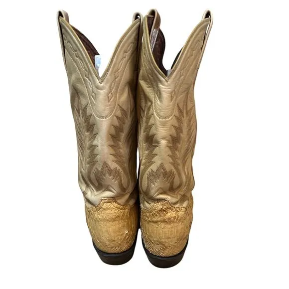 Tony Lama Made in USA Western Leather Boots Mens Size 12