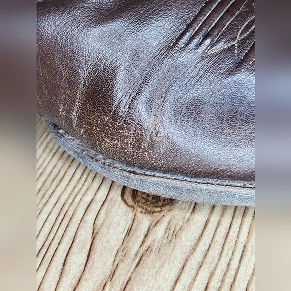 Tony Lama Men's Brown Western Leather Cowboy‎ Boot Size 11