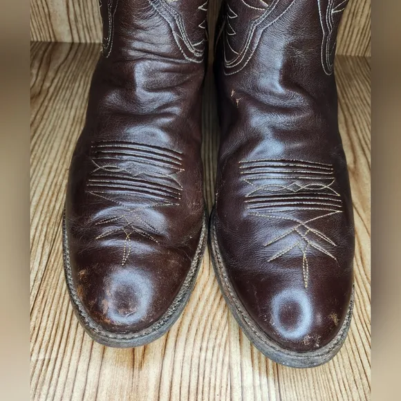 Tony Lama Men's Brown Western Leather Cowboy‎ Boot Size 11