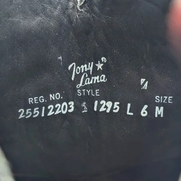 Tony Lama Quill Ostrich Western Boots