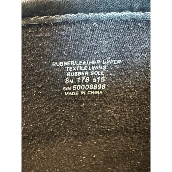 Tory Burch Authentic Logo Black Rainboots Size 8