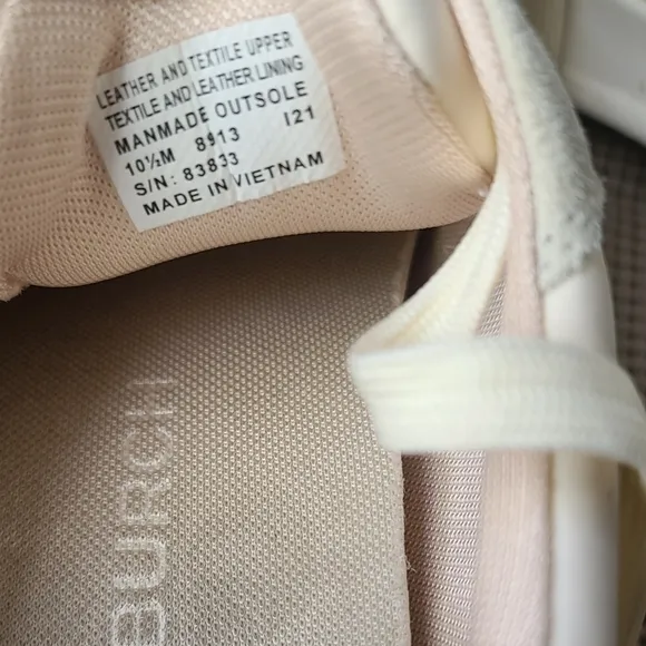Tory Burch Beige Suede Leather Sneakers