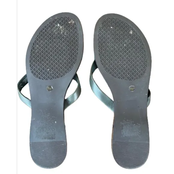 Tory Burch Benton Poblano (green) Calf Leather Women’s Thong Sandals Size 8