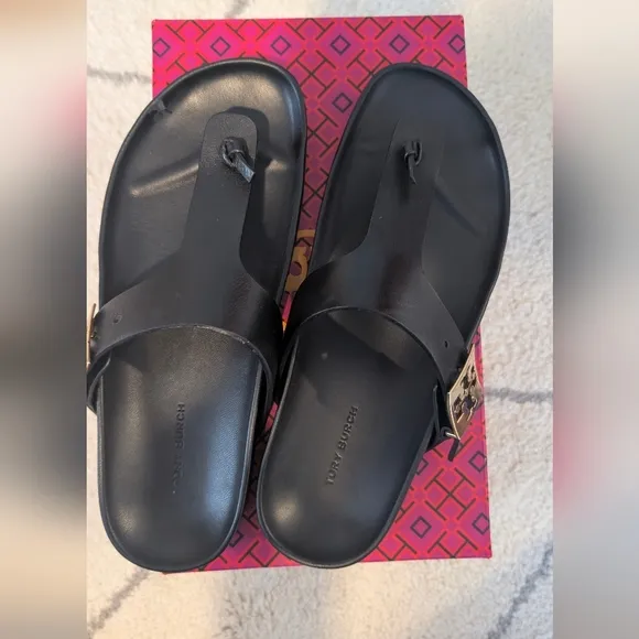 Tory Burch Black Sandals Classic Design