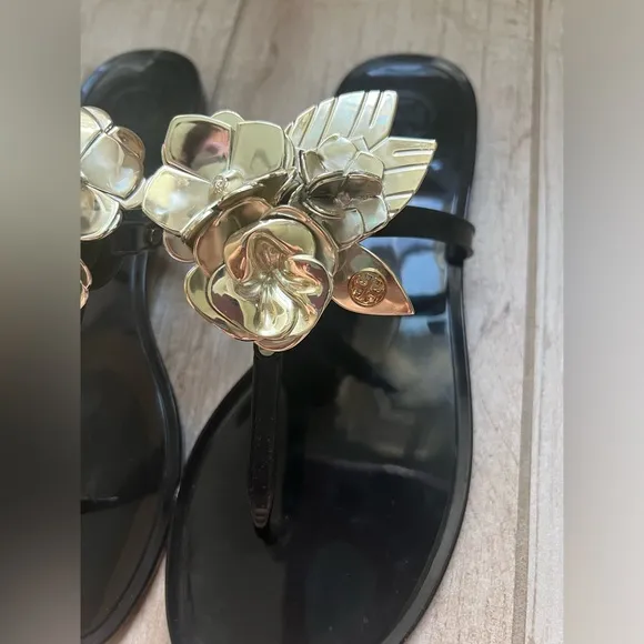 Tory Burch Blossom Jelly Thong Sandals Size 8