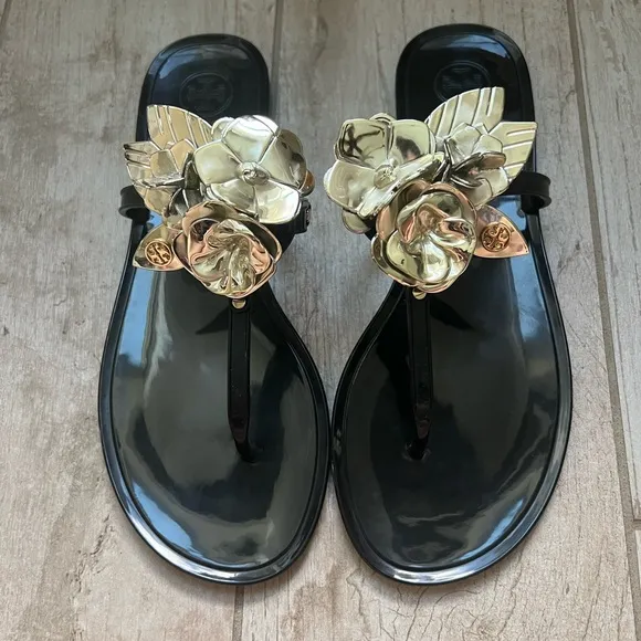 Tory Burch Blossom Jelly Thong Sandals Size 8