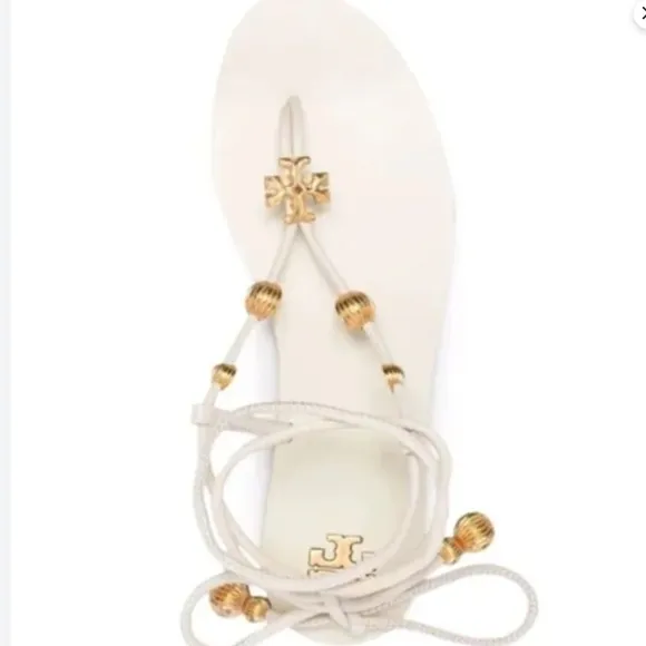 TORY BURCH CAPRI FLAT LACE-UP SANDAL