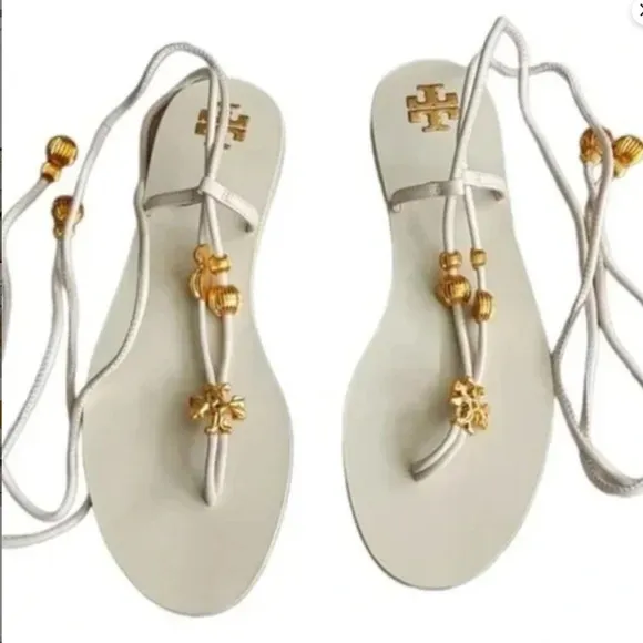 TORY BURCH CAPRI FLAT LACE-UP SANDAL