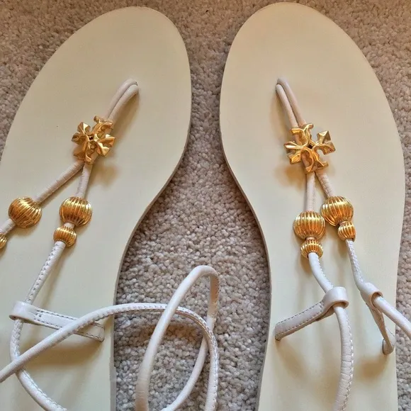 TORY BURCH CAPRI FLAT LACE-UP SANDAL