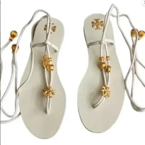 TORY BURCH CAPRI FLAT LACE-UP SANDAL