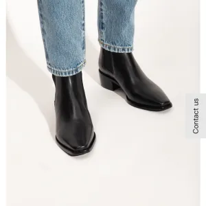 Tory Burch Chelsea Classic Ankle Boots/Dust Bag Black Nappa Leather 8.5 NWT