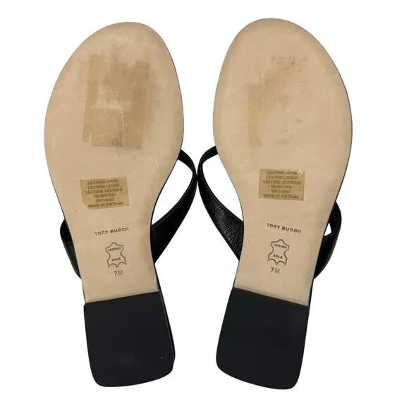 TORY BURCH Classic Flip-Flop Sandals Sz 7