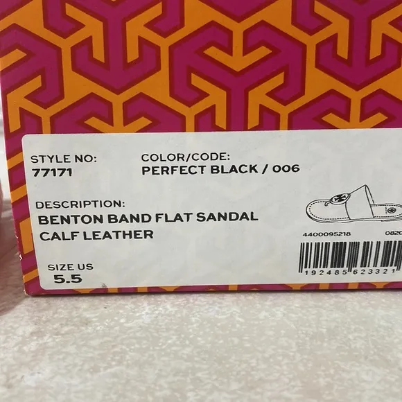 Tory Burch Denton Band Flat Sandals calf leather