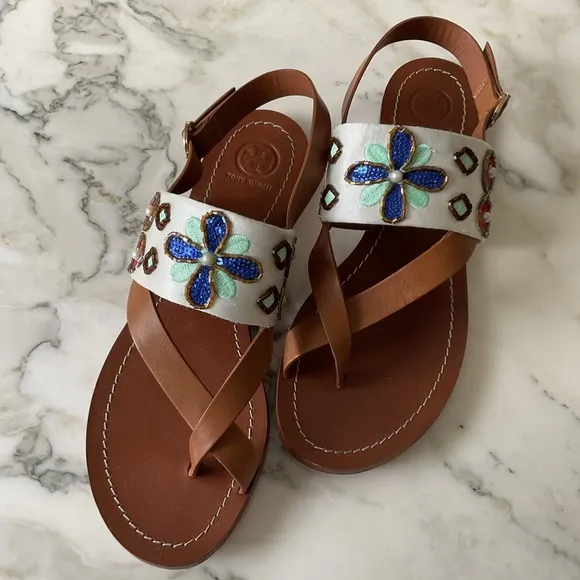 Tory Burch Flat Sandals US 10