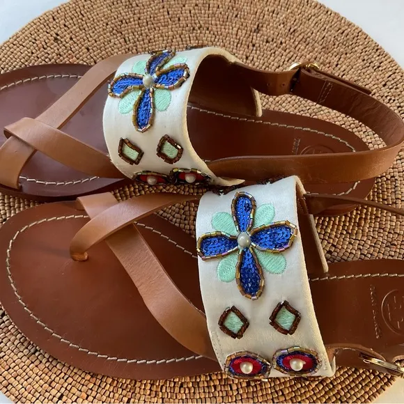 Tory Burch Flat Sandals US 10