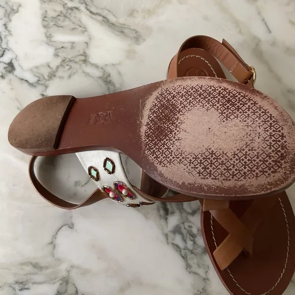 Tory Burch Flat Sandals US 10