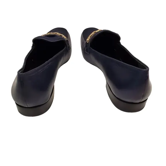 Tory Burch Gemini Link Leather Loafer in Royal Blue