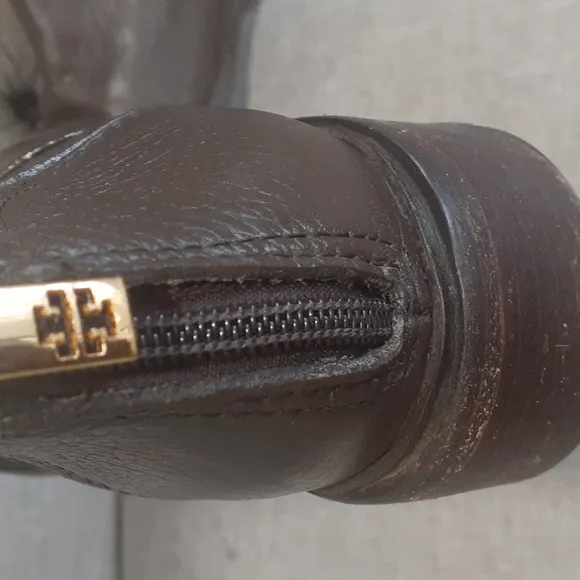 Tory burch Kristy brown leather boots size 10M