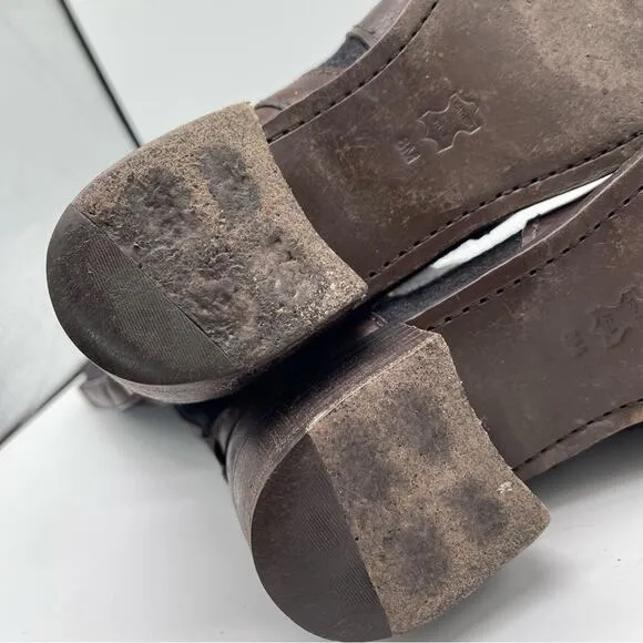 Tory Burch, Leather and Wool Travel Boots, Size 8M. Leather Sole. Excellent cond