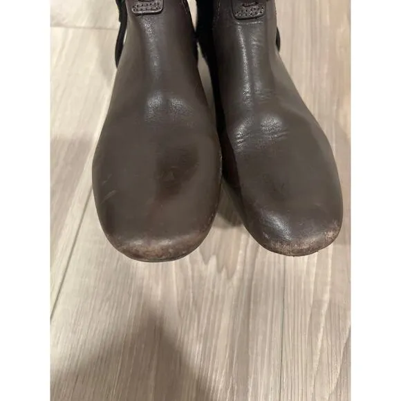 Tory Burch‎ Leather Riding Boots, Brown, Size 7M, KB243
