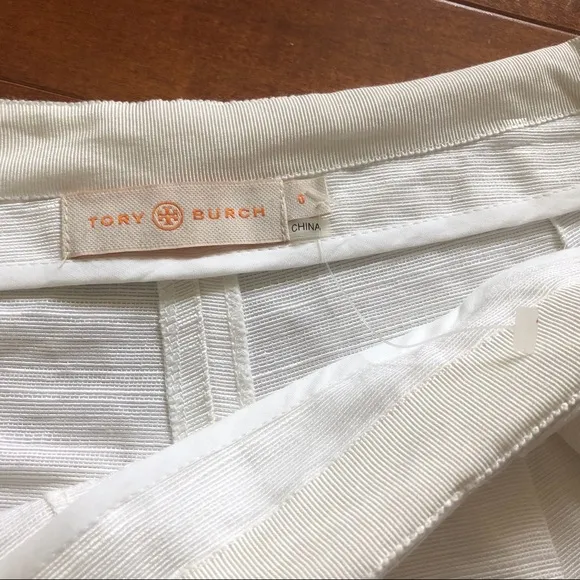 TORY Burch Linen silk blend pleated shorts 🌸 0