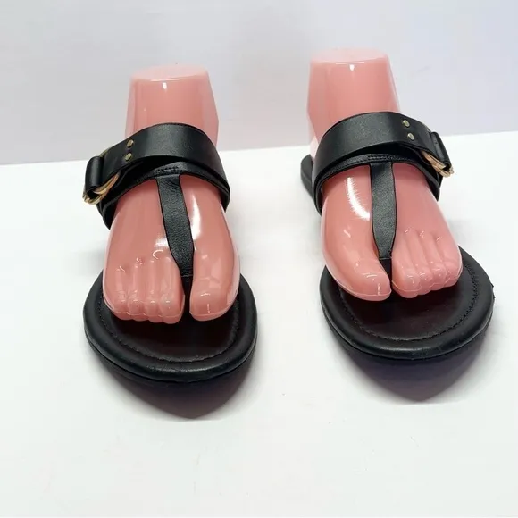 Tory Burch Marsden Flat Thong Sandals Black