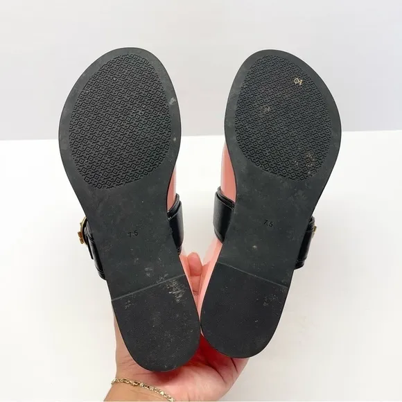 Tory Burch Marsden Flat Thong Sandals Black