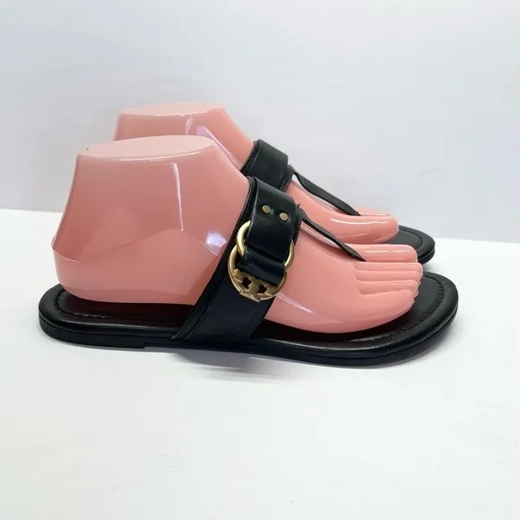 Tory Burch Marsden Flat Thong Sandals Black