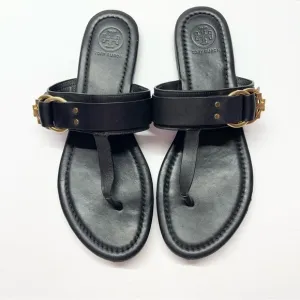 Tory Burch Marsden Flat Thong Sandals Black