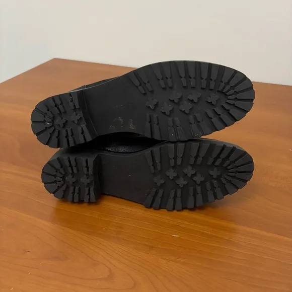 Tory Burch Oakridge Boots Black Leather Ankle Booties 6