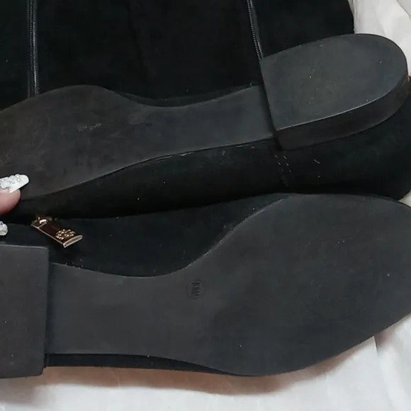 Tory burch selma black suede boots size 8.5