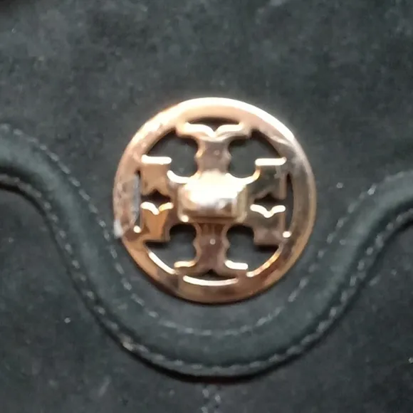 Tory burch selma black suede boots size 8.5