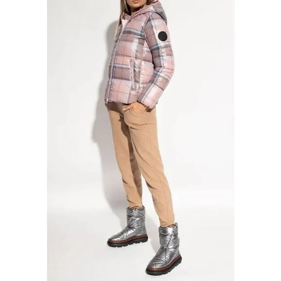 Tory Burch Sleeping Bag Quilted Puffy Platform Sliver Boots Size 10.5M