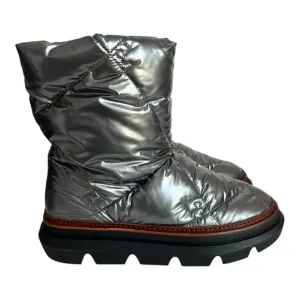 Tory Burch Sleeping Bag Quilted Puffy Platform Sliver Boots Size 10.5M